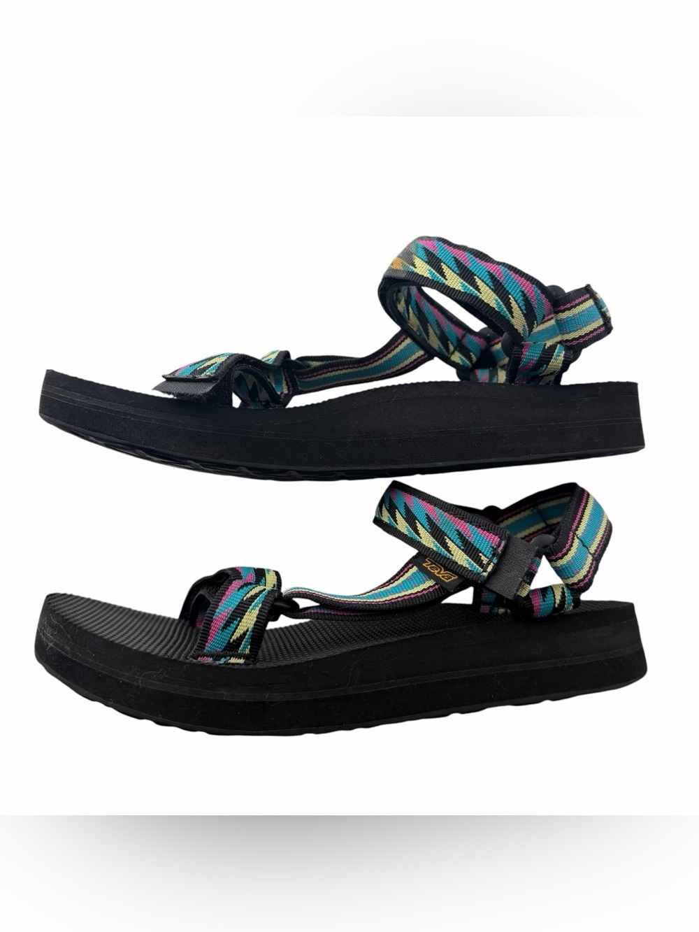 Teva Bolt Retro Women's Midform Universal Gorpcore Boho Festival Sandals Size 7 - Picture 4 of 7